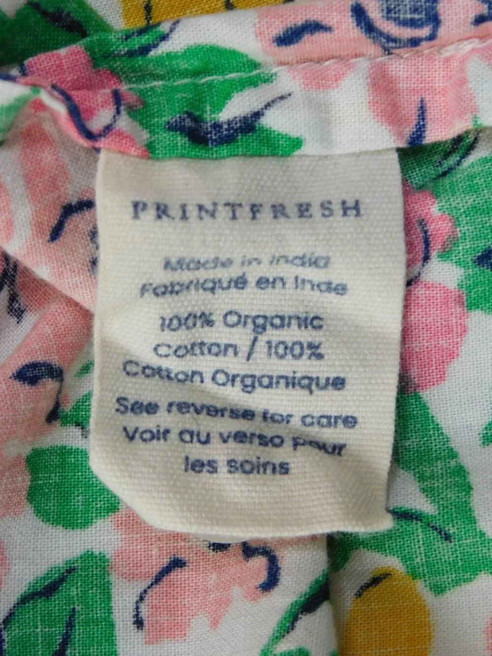 Printfresh Bunny Trail In Spring Meadow Short Sleeve Pajama Top | VGUC | Large